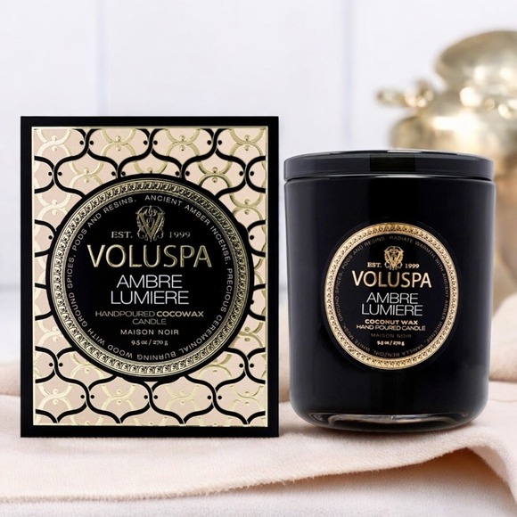 NEW Maison Noir - Ambre Lumiere Classic by Voluspa for Unisex - 9.5 oz Candle - Picture 1 of 2